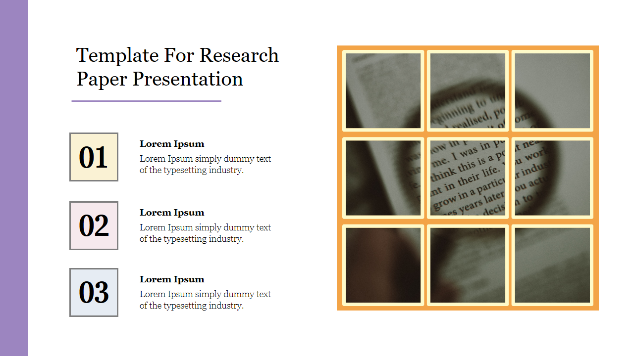 Template For Research Paper Presentation